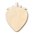 thumbnail image 1 of Unfinished Wood Strawberry Shape - Fruit - Craft - up to 46" DIY 4" / 1/8", 1 of 3