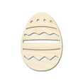 thumbnail image 1 of Unfinished Wood Striped Egg Shape - Easter Craft - up to 46" DIY 16" / 3/4", 1 of 4