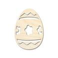 thumbnail image 1 of Unfinished Wood Striped Flower Egg Shape - Easter Craft - up to 46" DIY 8" / 1/4", 1 of 4