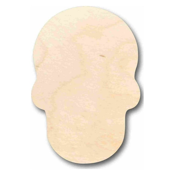 Unfinished Wood Sugar Skull Silhouette - Craft- up to 46" DIY 20" / 1/8"