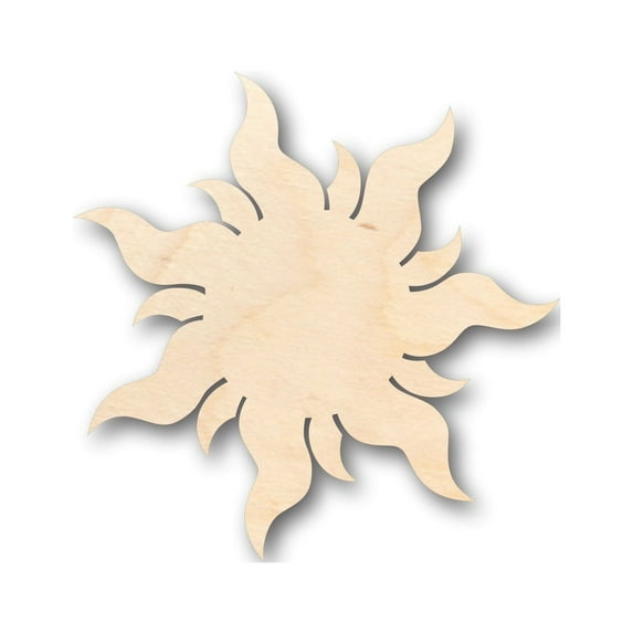 Unfinished Wood Sun Shape - Craft - up to 46" DIY 20" / 1/2"