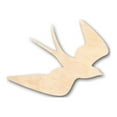 thumbnail image 1 of Unfinished Wood Swallow Shape - Bird Animal - Craft - up to 46" DIY 6" / 1/4", 1 of 3