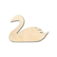 thumbnail image 1 of Unfinished Wood Swan Shape - Bird Animal - Craft - up to 46" DIY 14" / 1", 1 of 3