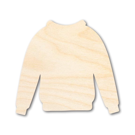 Unfinished Wood Sweater Silhouette | DIY Winter Craft Cutout 3" / 1/8"