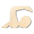 thumbnail image 1 of Unfinished Wood Swimming Shape - Craft - up to 46" DIY 18" / 1/4", 1 of 3