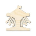 thumbnail image 1 of Unfinished Wood Swings Ride Shape 24" / 1/4", 1 of 3