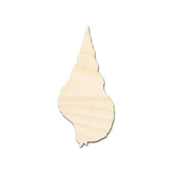 Unfinished Wood Swirl Shell Shape 14" / 1/4"