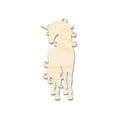 thumbnail image 1 of Unfinished Wood Swirly Unicorn Silhouette | DIY Mythical Craft Cutout | up to 46" DIY 7" / 1/4", 1 of 3