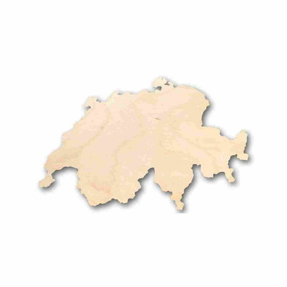 Unfinished Wood Switzerland Shape - Country - Craft - up to 46" DIY 18" / 1"