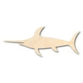 thumbnail image 1 of Unfinished Wood Swordfish Shape - Marlin - Ocean - Fishing - Craft - up to 46" DIY 5" / 1/4", 1 of 3