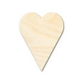 thumbnail image 1 of Unfinished Wood Tall Heart Shape 14" / 3/4", 1 of 4