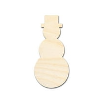 Unfinished Wood Tall Snowman Shape - Craft - up to 46" DIY 3" / 1/4"