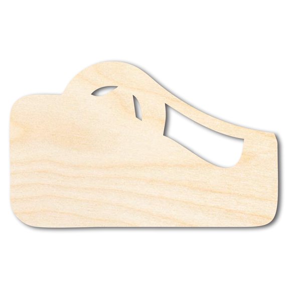 Unfinished Wood Tape Dispenser Shape | DIY Craft Cutout 8" / 1/2"