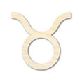 thumbnail image 1 of Unfinished Wood Taurus Sign Shape - Zodiac Craft - up to 46" 36" / 1/4", 1 of 5