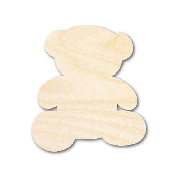 Unfinished Wood Teddy Bear Shape 42" / 3/4"
