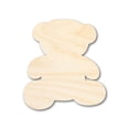 thumbnail image 1 of Unfinished Wood Teddy Bear Shape | DIY Craft Cutout 6" / 1/2", 1 of 3