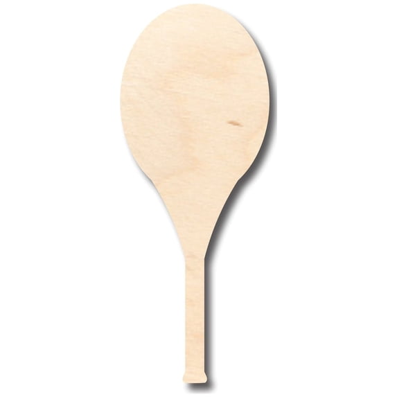 Unfinished Wood Tennis Racket Shape - Craft - up to 46" DIY 8" / 1/8"