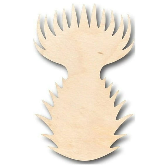 Unfinished Wood Thistle Shape - Spring - Flower - Craft - up to 46" DIY 18" / 1"