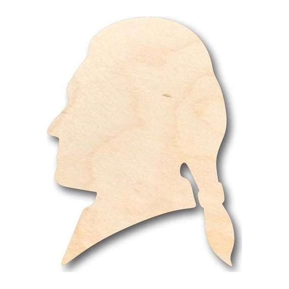 Unfinished Wood Thomas Jefferson Shape - History - America - Craft - up to 46" DIY 30" / 1/2"