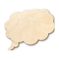 thumbnail image 1 of Unfinished Wood Thought Bubble Shape - Craft - up to 46" DIY 12" / 1/2", 1 of 3