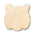 thumbnail image 1 of Unfinished Wood Tiger Head Shape - Animal - Wildlife - Craft - up to 46" DIY 6" / 1/8", 1 of 3