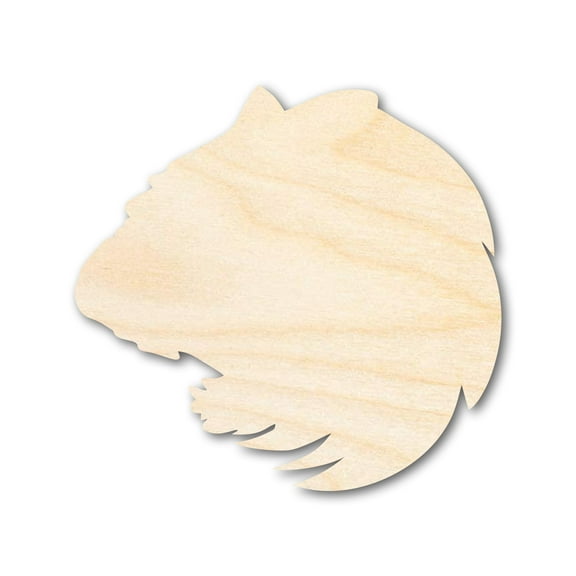 Unfinished Wood Tiger Mascot Shape | DIY Craft Cutout | up to 46" DIY 12" / 1/2"