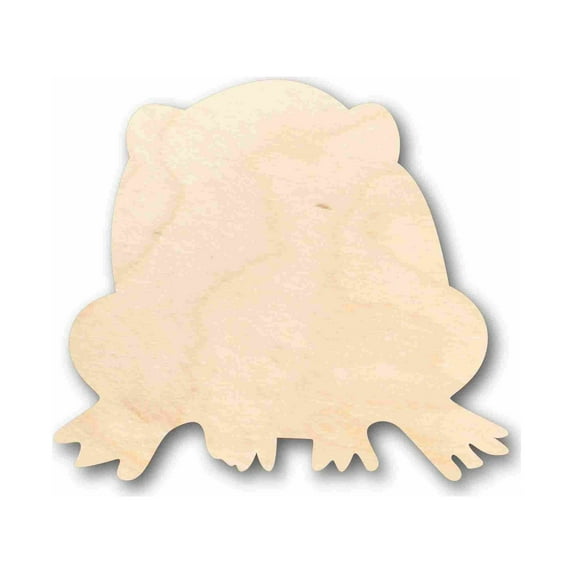 Unfinished Wood Toad Silhouette - Craft- up to 46" DIY 14" / 1/8"
