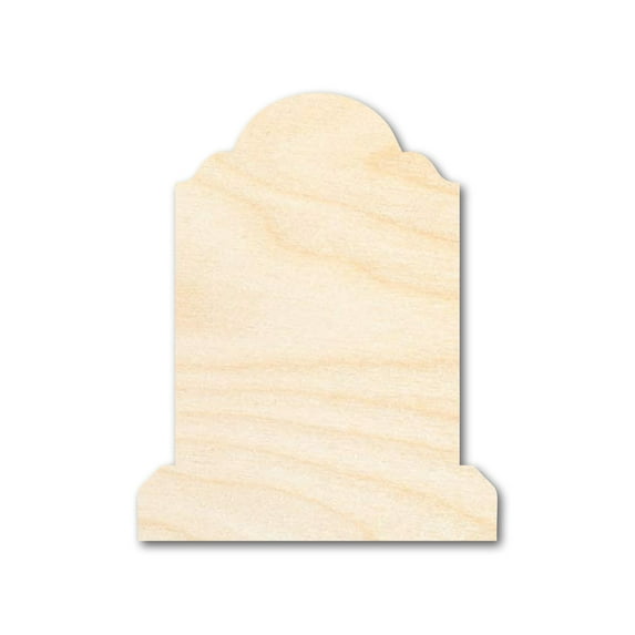 Unfinished Wood Tombstone Shape - Craft - up to 46" 20" / 3/4"