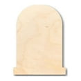 thumbnail image 1 of Unfinished Wood Tombstone Shape - Graveyard - Halloween - Craft - up to 46" DIY 18" / 1/8", 1 of 3