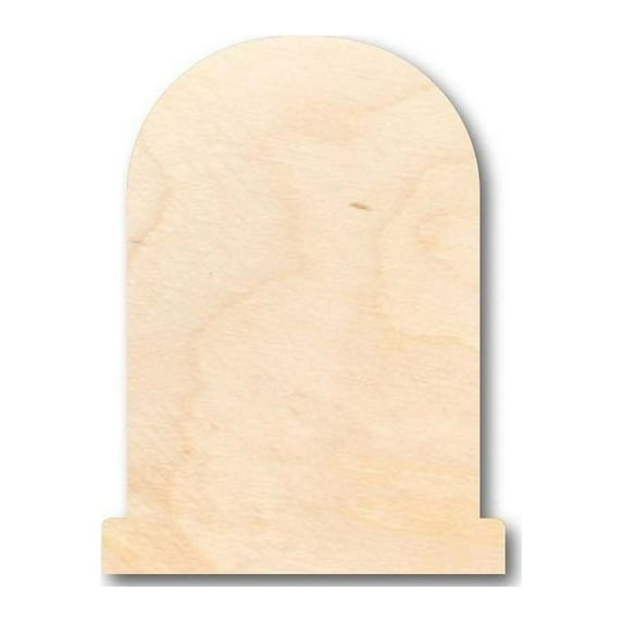 Unfinished Wood Tombstone Shape - Graveyard - Halloween - Craft - up to 46" DIY 6" / 1/4"