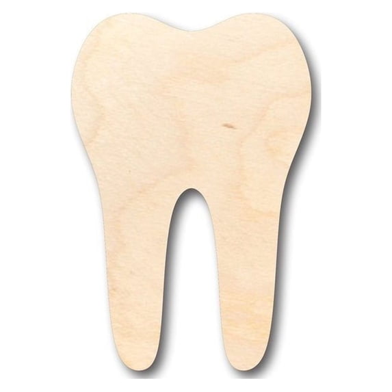 Unfinished Wood Tooth Shape - Tooth Fairy - Dentist - Craft - up to 24" DIY 46" / 3/4"