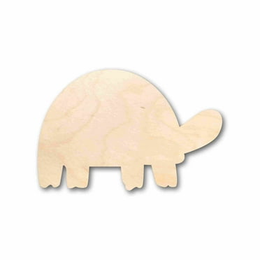 Unfinished Wood Tortoise Silhouette - Craft- up to 46" DIY 4" / 1/8"
