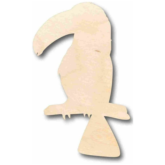 Unfinished Wood Toucan Bird Jungle Silhouette - Craft- up to 46" DIY 4" / 1/8"
