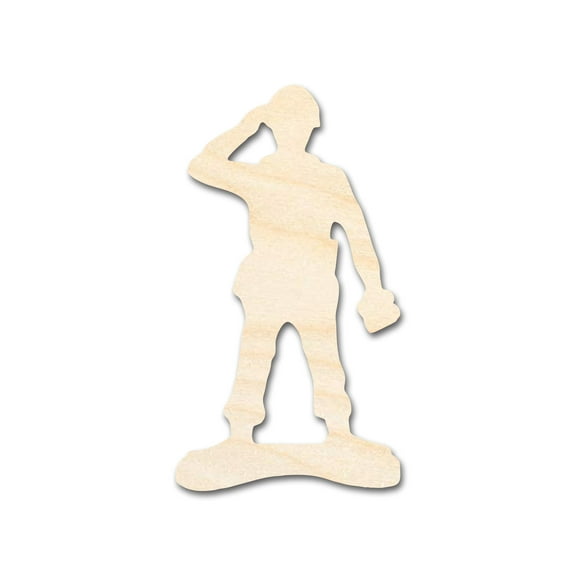 Unfinished Wood Toy Soldier Shape | DIY Craft Cutout | up to 46" DIY 5" / 1/8"