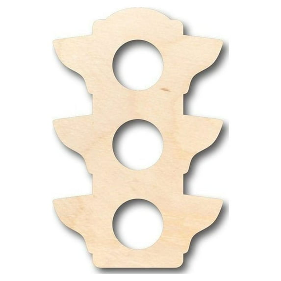 Unfinished Wood Traffic Light Shape - Craft - up to 46" DIY 14" / 1/8"