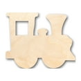thumbnail image 1 of Unfinished Wood Train Locomotive Shape - Craft - up to 46" DIY 10" / 3/4", 1 of 3