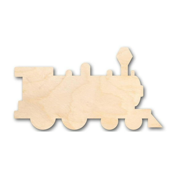 Unfinished Wood Train Shape - Craft - up to 46" DIY 18" / 1/8"