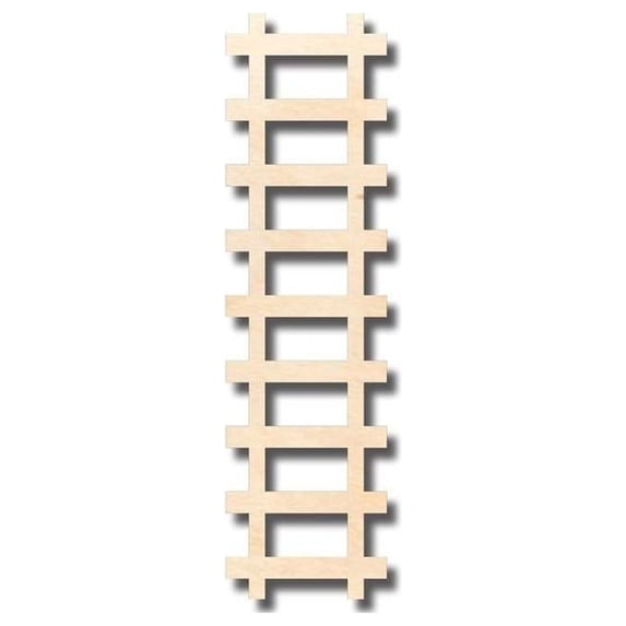 Unfinished Wood Train Track Shape - Craft - up to 46" DIY 12" / 1/2"