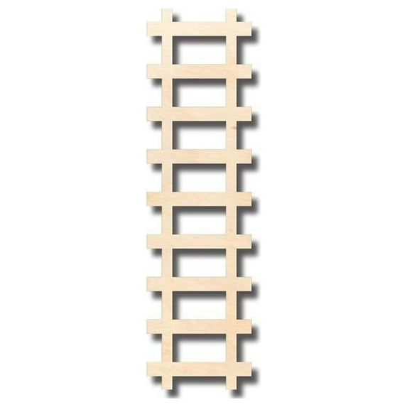 Unfinished Wood Train Track Shape - Craft - up to 46" DIY 16" / 1/4"