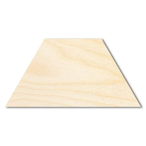 Unfinished Wood Trapezoid Shape - Craft - up to 46" DIY 36" / 1/4"