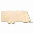 thumbnail image 1 of Unfinished Wood Travel Trailer Camper Silhouette - Craft- up to 46" DIY 30" / 3/4", 1 of 3
