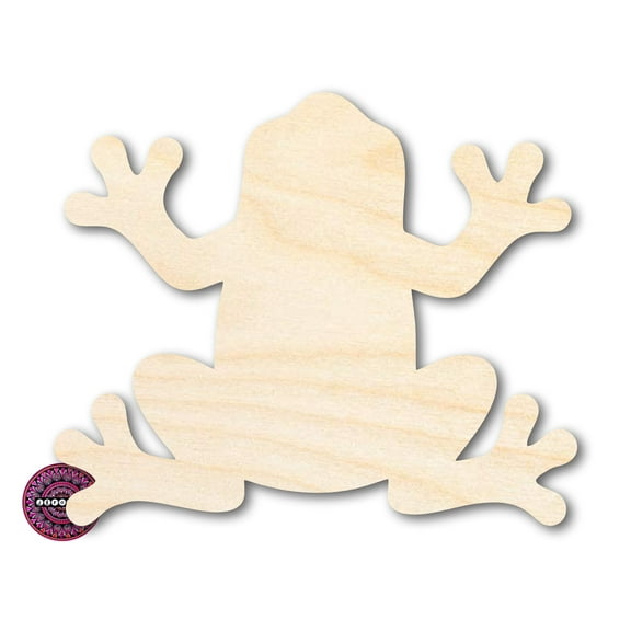 Unfinished Wood Tree Frog Shape 10" / 1/8"