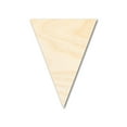 thumbnail image 1 of Unfinished Wood Triangle Bunting Shape - Craft - up to 46" DIY 30" / 3/4", 1 of 3