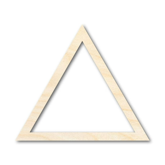 Unfinished Wood Triangle Outline Shape 4" / 1/8"