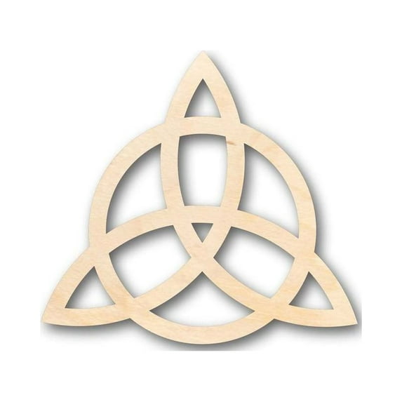 Unfinished Wood Triquetra Shape - Craft - up to 46" DIY 46" / 1/2"