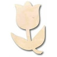 thumbnail image 1 of Unfinished Wood Tulip Flower Silhouette - Craft- up to 46" DIY 5" / 1/4", 1 of 3