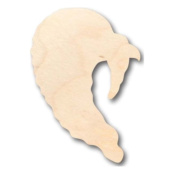 Unfinished Wood Turkey Head Shape - Thanksgiving - Bird - Animal - Craft - up to 46" DIY 6" / 1/8"
