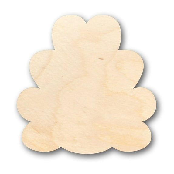 Unfinished Wood Turkey Plume Feather Back Shape - Craft - up to 46" DIY 16" / 3/4"