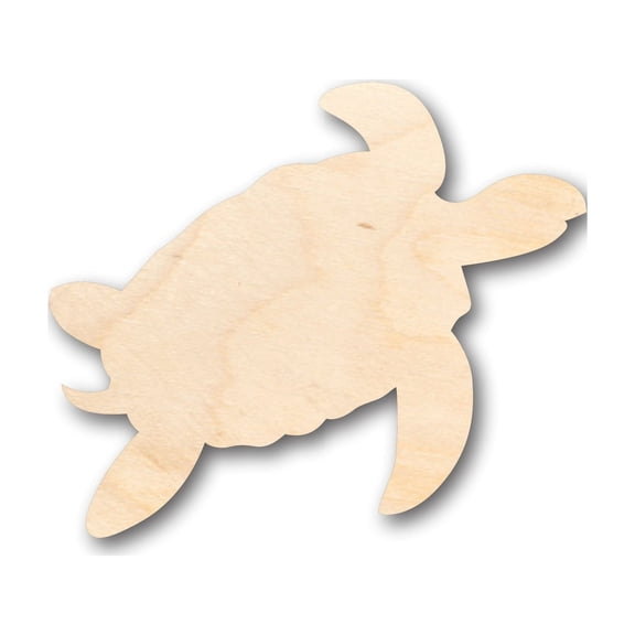 Unfinished Wood Turtle Shape - Craft - up to 46" DIY 3" / 1/2"
