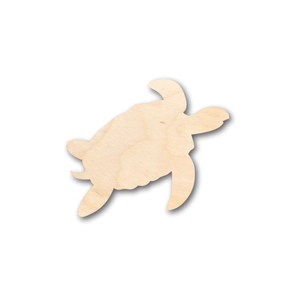 Unfinished Wood Turtle Shape - Craft - up to 46" DIY 3" / 1/4"